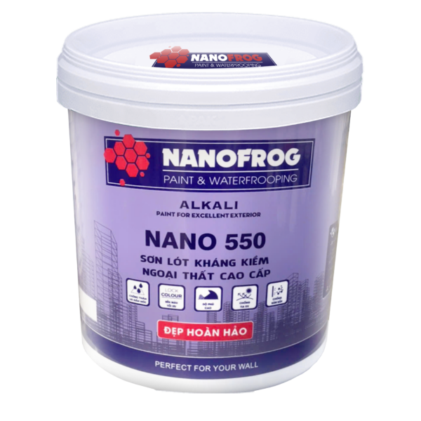 Sơn lót kháng kiềm ngoại thất cao cấp NANO 550 - NANOFROG
