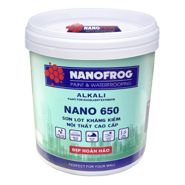 Sơn lót kháng kiềm nội thất cao cấp NANO 650 - NANOFROG