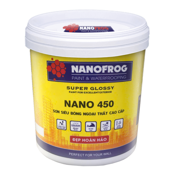 Sơn siêu bóng ngoại thất cao cấp NANO 450 - NANOFROG